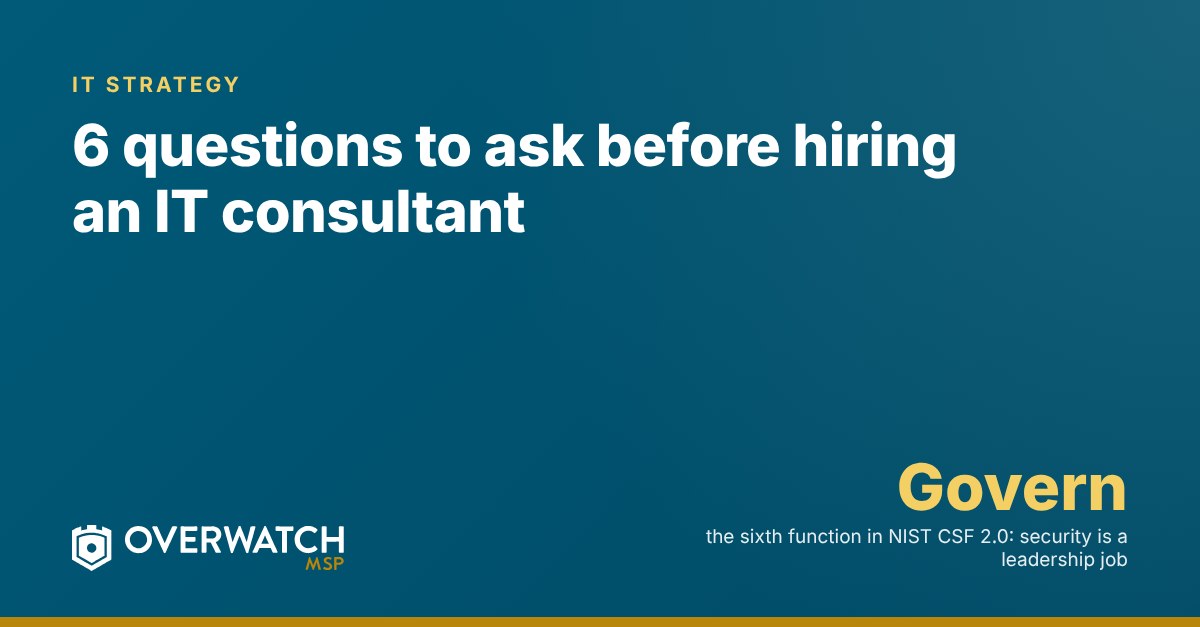6 questions to ask before hiring an IT consultant